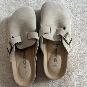 Amazon Suede Clogs birks!